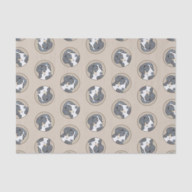 Bernese Mountain Dog Puppy Painting Cute Pet Art Tissue Paper (Front)