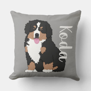 Bernese Mountain Dog Puppy Throw Pillow