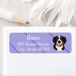Bernese Mountain Dog Return Address Label