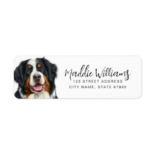 Bernese Mountain Dog Return Address Labels