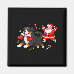 Bernese Mountain Dog Santa Claus Boots Christmas W Magnet