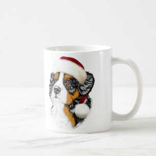Bernese Mountain Dog Santa Pup Coffee Mug