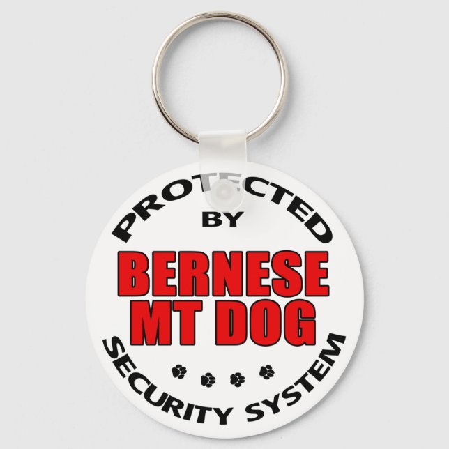 Bernese Mountain Dog Security Key Ring (Front)