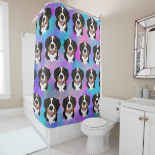 Bernese Mountain Dog Shower Curtain
