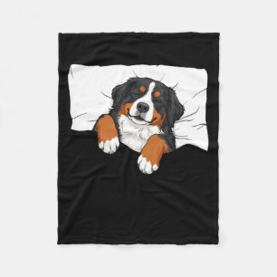 Bernese mountain dog sleepshirt pyjamas funny pun fleece blanket