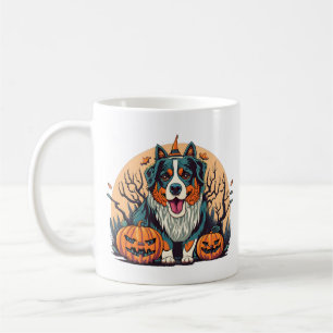 Bernese Mountain Dog Spooky Halloween Coffee Mug