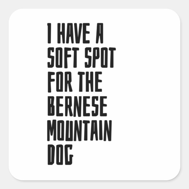 Bernese Mountain Dog Square Sticker (Front)