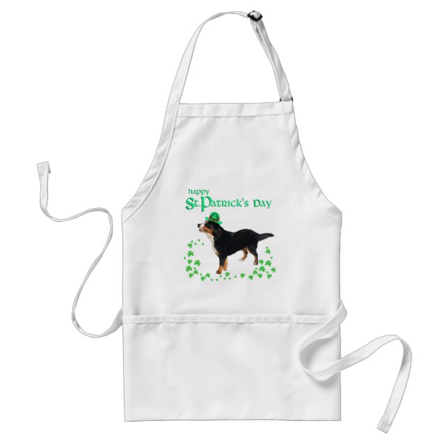 Bernese Mountain Dog St. Patrick's Day Standard Apron (Front)
