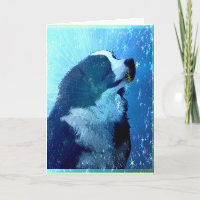 Bernese Mountain Dog star struck Greeting Card (Front)