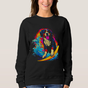 Bernese Mountain Dog Surfer Sweatshirt