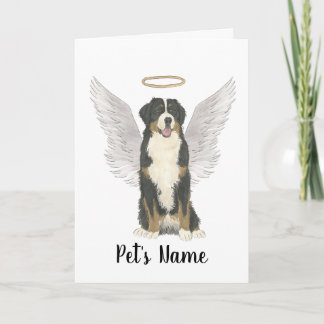 Bernese Mountain Dog Sympathy Memorial Card