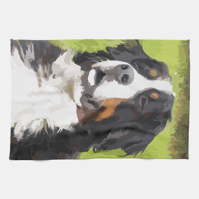 Bernese mountain dog tea towel (Horizontal)