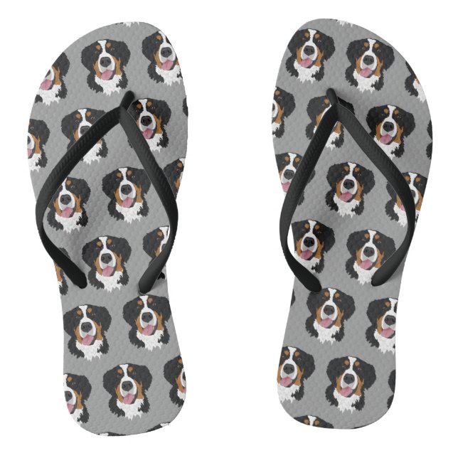 Bernese Mountain Dog  Thongs (Footbed)