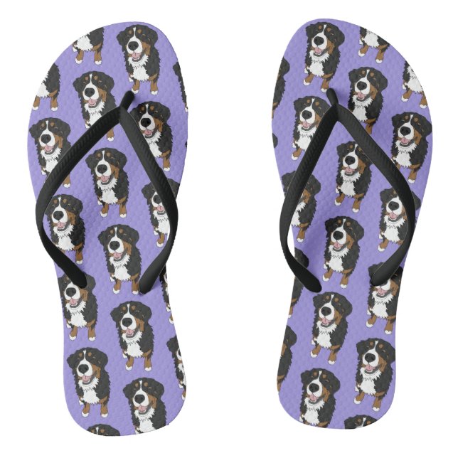 Bernese Mountain Dog  Thongs (Footbed)