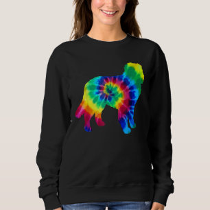 Bernese Mountain Dog Tie Dye Vintage Hippie Dog Mo Sweatshirt