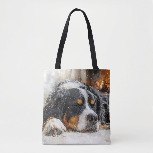 Bernese Mountain Dog Tote Bag (Front)