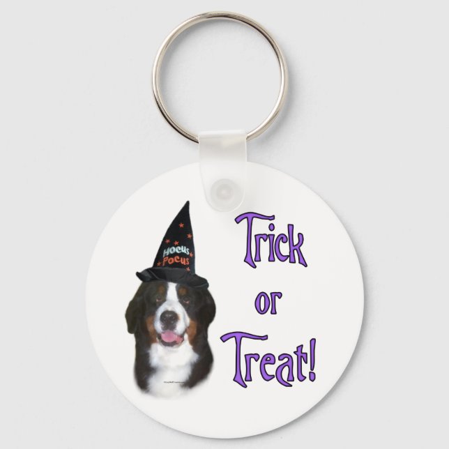 Bernese Mountain Dog Trick Key Ring (Front)