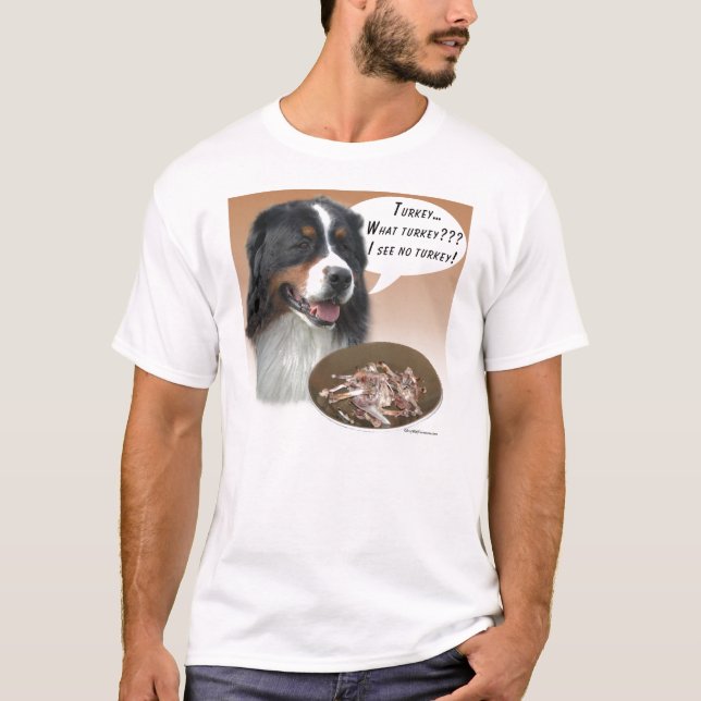 Bernese Mountain Dog Turkey T-Shirt (Front)