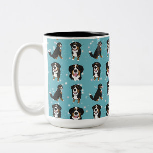 Bernese Mountain Dog Two-Tone Coffee Mug