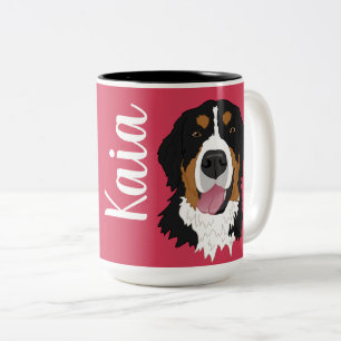 Bernese Mountain Dog Two-Tone Coffee Mug