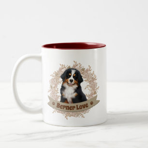 Bernese Mountain Dog Two-Tone Coffee Mug
