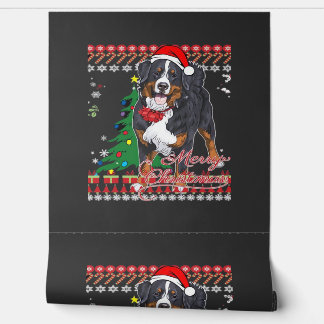 Bernese Mountain Dog Ugly Christmas Sweater Shirt  Wallpaper