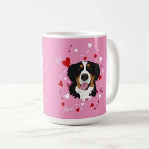 Bernese Mountain Dog Valentines Day Coffee Mug