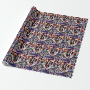 Bernese Mountain Dog Valentine's Day Wrapping Paper