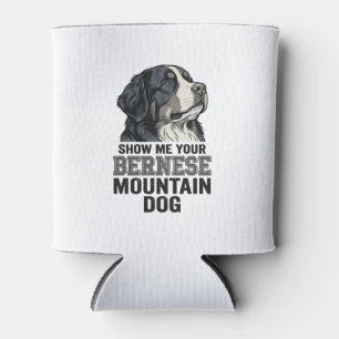 Bernese Mountain Dog Vintage Engraving Shirt Desig Can Cooler
