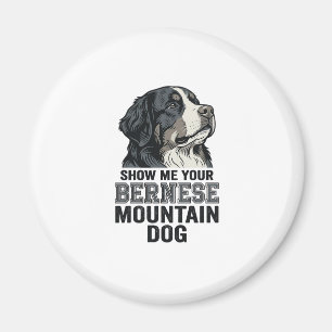 Bernese Mountain Dog Vintage Engraving Shirt Desig Magnet