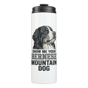 Bernese Mountain Dog Vintage Engraving Shirt Desig Thermal Tumbler
