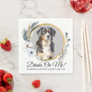 Bernese Mountain Dog Wedding Napkins