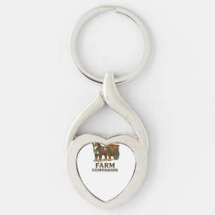 Bernese Mountain Dog Working Farm Companion Key Ring