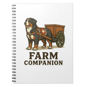 Bernese Mountain Dog Working Farm Companion Notebook