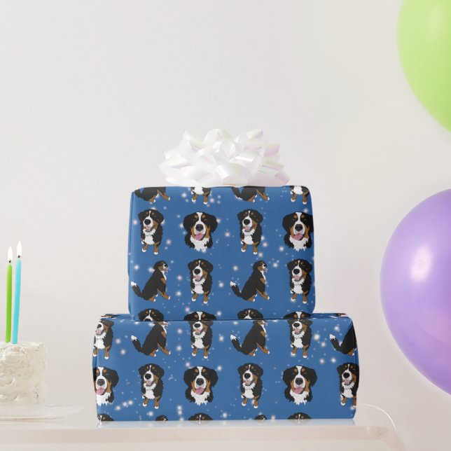 Bernese Mountain Dog Wrapping Paper (Party Gifts)