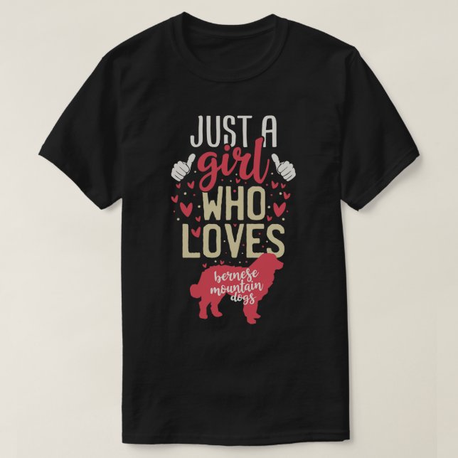 Bernese Mountain Dogs T-Shirt (Design Front)