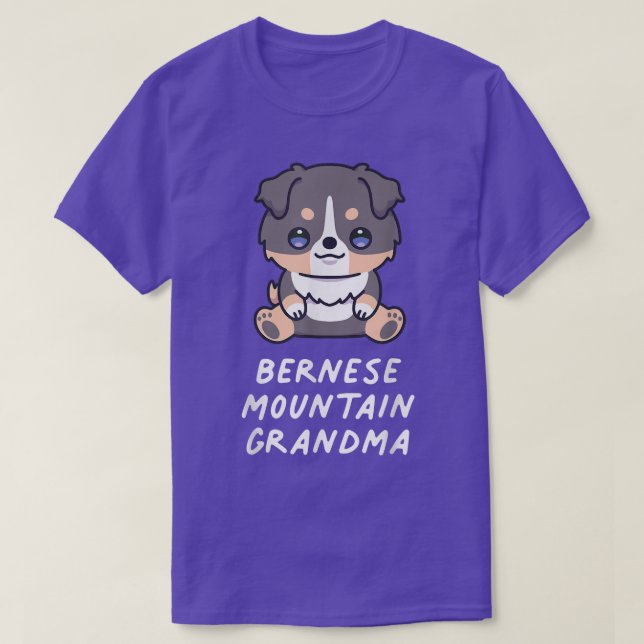 Bernese Mountain Grandma Kawaii Dog Lover Owner Fa T-Shirt (Design Front)