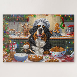 Bernese Mountain Holiday Baking: Festive Christmas Jigsaw Puzzle