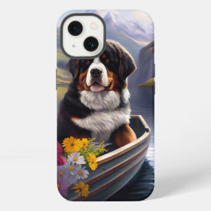 Bernese Mountain on a Paddle: A Scenic Adventure iPhone 13 Case