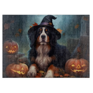 Bernese Mountain Pumpkins Halloween Scary Cutting Board