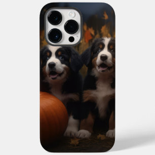 Bernese Mountain Puppy Autumn Delight Pumpkin Case-Mate iPhone 14 Pro Max Case