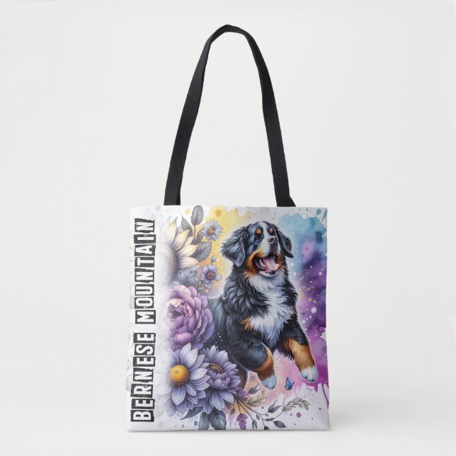 Bernese Mountain Tote Bag (Front)