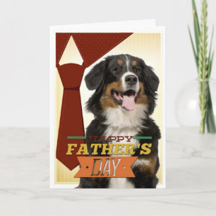 Bernese Mt. Dog Father's Day Card