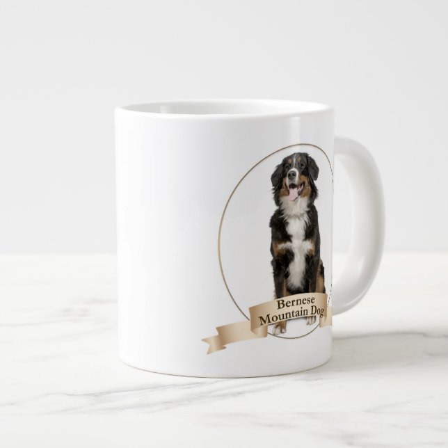 Bernese Mt. Dog Jumbo Mug (Front Right)