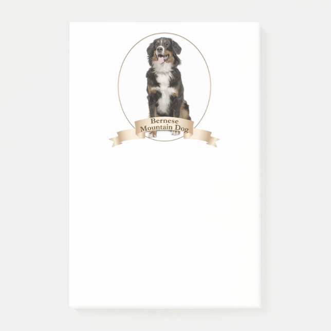 Bernese Mt. Dog Post-It Notes (Front)