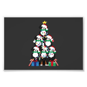 Bernese Mt Dog Puppy Christmas Tree Classic T-Shir Photo Print