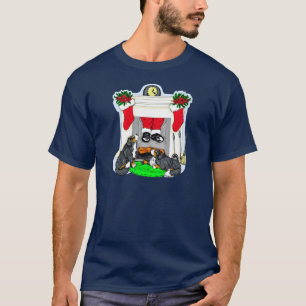Bernese Mt Dog Santa Drops In T-Shirt