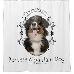 Bernese Mt. Dog Shower Curtain