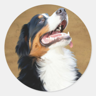 Bernese Puppy Dog Sticker / Seal