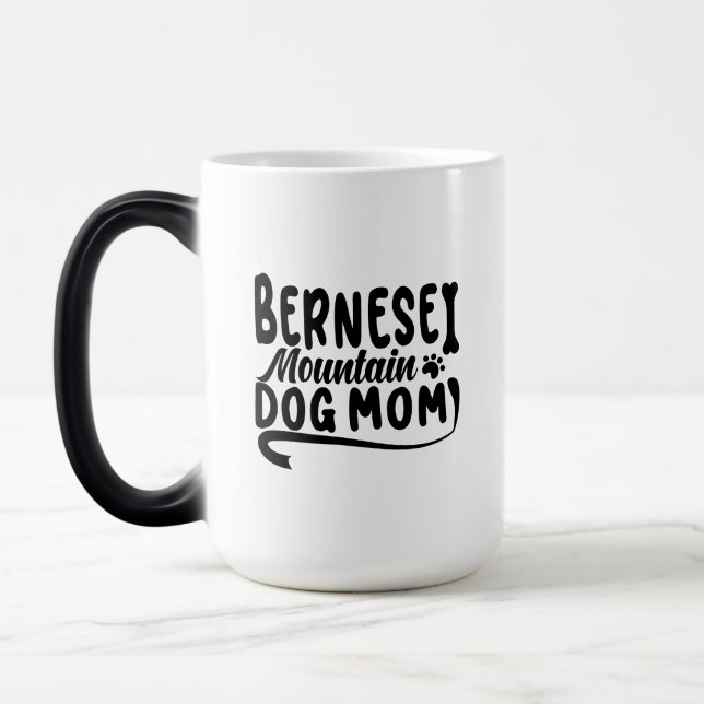 Bernese Puppy Mum, Bernese Dog Mother, Bernese Mum Magic Mug (Left)